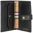 Burberry Vintage Check and Leather Folding Wallet- Black 4073137