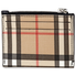 Burberry Vintage Check and Leather Zip Card Case- Black 8015133