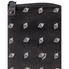 Coach Men's Zip Around Wallet Leather Black/White Small Zip Dot Dia Leather 29695 L77