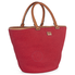 Emilio Pucci Large Red Woven Raffia Tote Handbag 41BE86-336