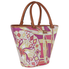 Emilio Pucci Printed Woven Raffia Tote Handbag, Fuchsia Capri Print 41BE80-41360-H56