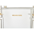 Michael Kors Voyager Textured Crossgrain Leather Tote- White 30H7GV6T9L-085
