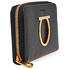 Ferragamo Gancini Zip Around Wallet Black 22D291 716198 22D291 716198