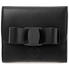 Ferragamo Vara Black Leather bifold Wallet black 22D268 691208 22D268 691208