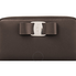 Ferragamo Vara Bow Zip Wallet Flannel Bone Antique Rose 22D267 716067 22D267 716067