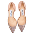 Jimmy Choo Esther 85 Glitter Suede Leather Pointed Pump ESTHER 85 WBD
