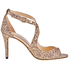 Jimmy Choo Womens Emily 85 Glitter Fabric Sandals EMILY 85 SAO
