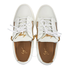 Giuseppe Zanotti Men's White Double Zip Low Sneaker RU7000WH