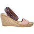 Tory Burch Ladies Wedge Espadrille Bordeaux, Pink Bima 90Mm Wedg Espadrille 50514-655