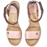 Tory Burch Ladies Wedge Espadrille Bordeaux, Pink Bima 90Mm Wedg Espadrille 50514-655