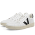 Veja Men's V10 Leather Sneaker VX020005 V-10 LTHR EXTRAWHITEBLACK