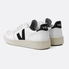 Veja Men's V10 Leather Sneaker VX020005 V-10 LTHR EXTRAWHITEBLACK