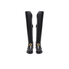 Versace Ladies Black Flat Boot Ankle Strap DSR667E DVT2U