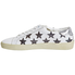 Saint Laurent Men's Low Top Lace-up Sneakers in White and Multi 421572 0MP20 9084