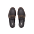 Fendi Men's Italian Luxury Shoes FF Logo Slip-on Black and Brown Loafers 7D1171-A3XE-F13T8