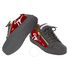 Giuseppe Zanotti Ladies Black Red Velvet Hearts Sneakers RW80075/002