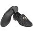 Giuseppe Zanotti Men's Black, Silver Loafer Gliter Shark Tooth IU80004