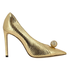 Jimmy Choo Ladies High Pump Gold/Gold 100 Sadira Met Elaph Heels 182 SADIRA 100 CDW GOLD/GOLD