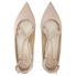 Rene Caovilla Eliza Satin Beige Flat C09158-020-B