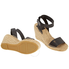 Tory Burch Ladies Wedge Espadrille Black Bima 90mm Espadrilles 46932-006