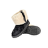 UGG UGG Classic Mini Wisp Cuff Black Suede Sheepskin Boots 1101039 BLK