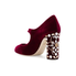 Dolce and Gabbana Dolce & Gabbana Ladies High Heel Pump in Burgundy Gem CD0684 AV707 8L202