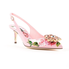 Dolce and Gabbana Dolce & Gabbana Ladies Sandals in Soft Pink with Sling Print CG0183 AU562 HDR40
