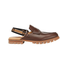 Fendi Men's Italian Luxury Shoes Slingback Strap Loafers 7D1143-XE0-F11UQ