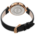 Burgi Ladies Glitter Ombre Swarovski Crystal Dial Genuine Leather Strap Watch BUR225BK