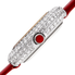 Burgi Quartz Diamond Red Dial Ladies Watch BUR195RD