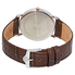 Bulova Dress Series White Dial Brown Leather Men's Watch 98H51