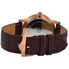 Bulova White Dial Rose Gold-tone Brown Leather Men's Watch 97A106