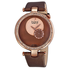 Burgi Diamond-accented Brown Strap Ladies Watch BUR042BR
