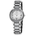 Burgi Mother of Pearl Dial Silver-tone Ceramic and Stainless Steel Ladies Watch BUR072SL