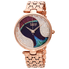 Burgi Peacock Feather Dial Ladies Watch BUR162RG