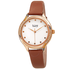 Burgi Crystal White Dial Ladies Watch BUR239BR