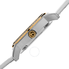 Burgi White Dial White Leather Strap Ladies Watch BUR083YGW