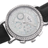 Burgi White Mother of Pearl Dial Black Leather Strap Ladies Watch BUR087BK