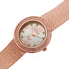 Burgi Pink Mother of Pearl Diamond Dial Rose Gold-tone Brass Ladies Watch BUR097RG