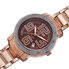 Burgi Rose Gold-tone Stainless Steel Diamond Bezel Ladies Watch BUR091RG