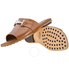 Tod's Ladies Double T Leather Slides Tan Sandals XXW0TK0AF10BSSS018