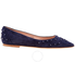 Tod's Ladies Flats Navy Ballerina With Gommino XXW19B0AB10HR0U824