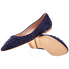 Tod's Ladies Flats Navy Ballerina With Gommino XXW19B0AB10HR0U824