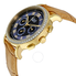 Burgi Blue Mother of Pearl Dial Beige Leather Strap Ladies Watch BUR087BG