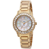 Burgi Gold-Tone Brass Mother of Pearl Dial Diamond Ladies Watch BUR095YG