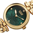 Burgi Diamond Dial Green Dial Stainless Steel Ladies Watch BUR223GN