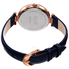 Burgi Ladies Engraved Argyle Diamond Dial Genuine Leather Strap Watch BUR222BU