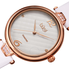 Burgi Ladies Engraved Argyle Diamond Dial Genuine Leather Strap Watch BUR222WT