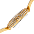 Burgi Mother of Pearl Diamond Dial Gold-tone Base Metal Case Ladies Watch BUR109YG