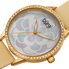 Burgi White Mother of Pearl Dial Ladies Watch BUR203YG